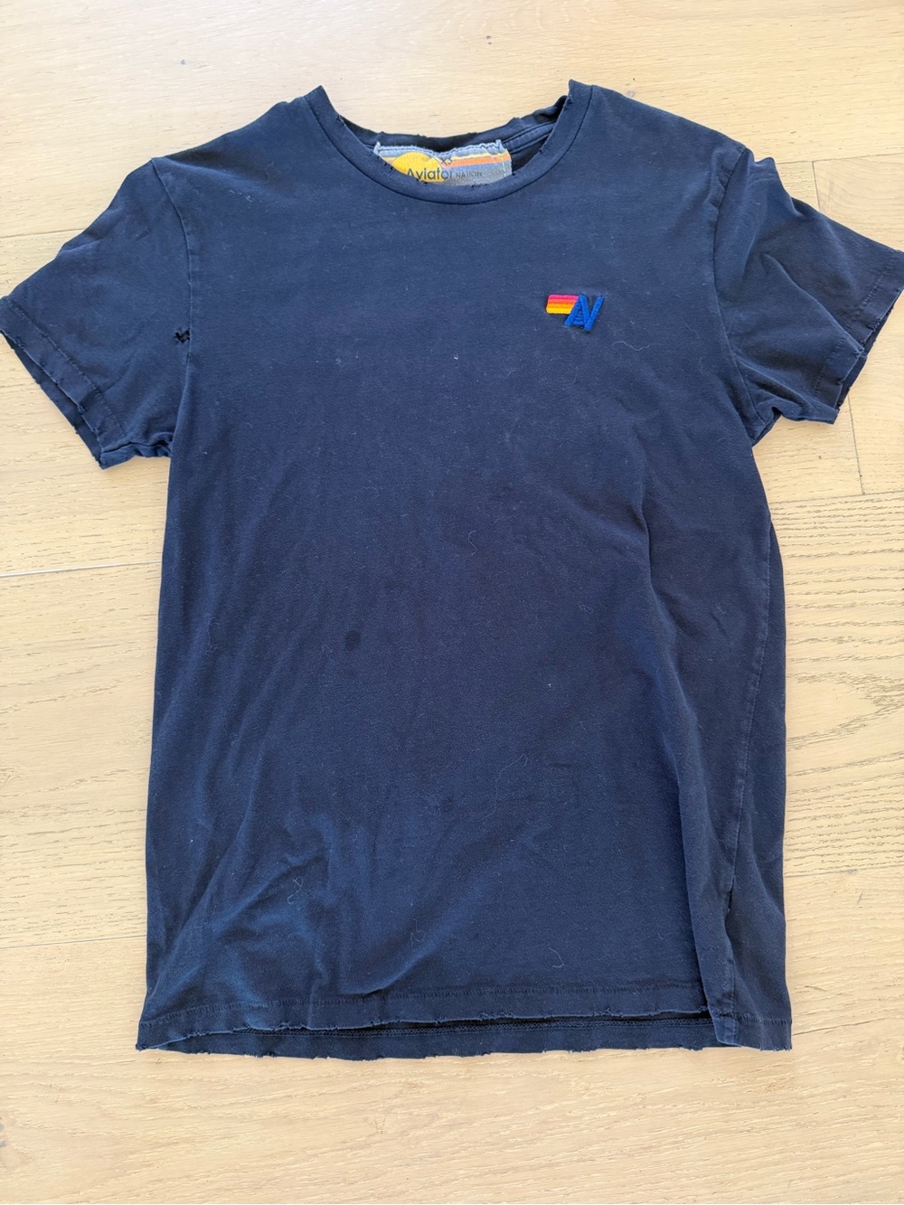 Aviator Nation Basic Tee in Black (XS Women’s)